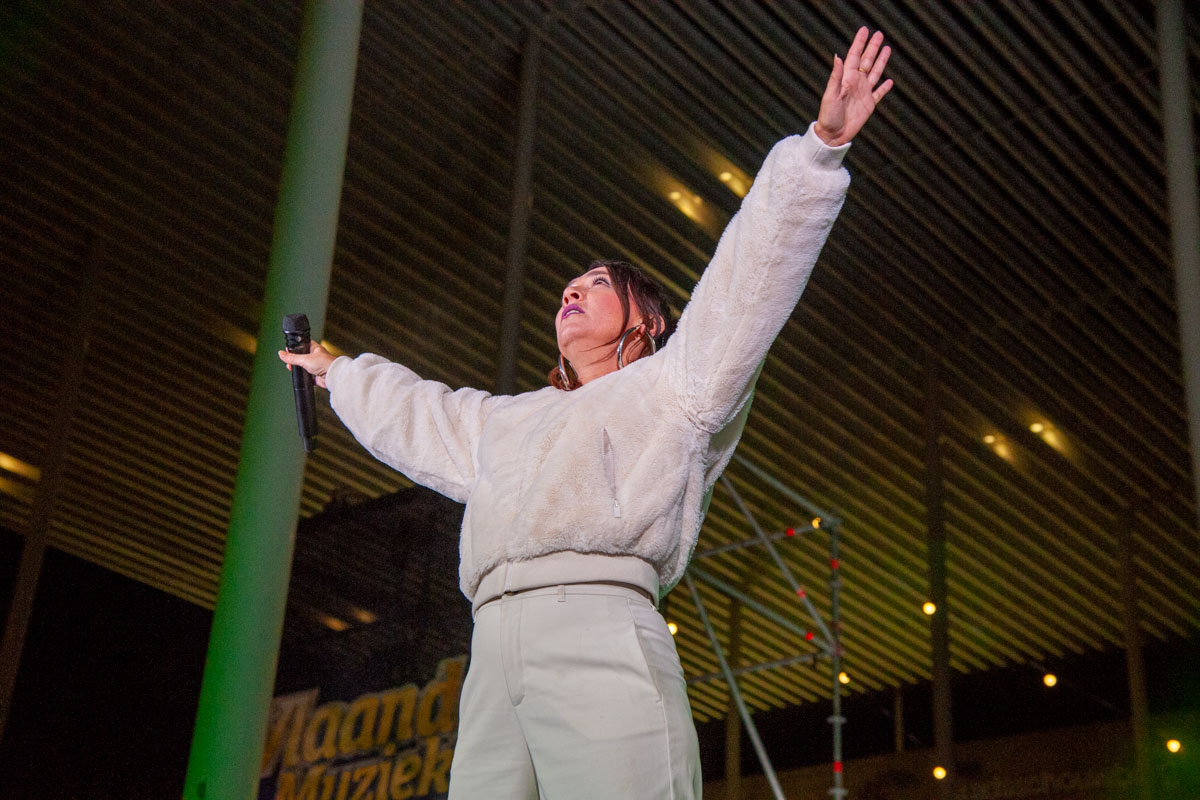 Opnames Vlaanderen Muziekland Winter @ Theaterplein Antwerpen, foto 4, foto's door Peter Minnebo - FrontView Magazine