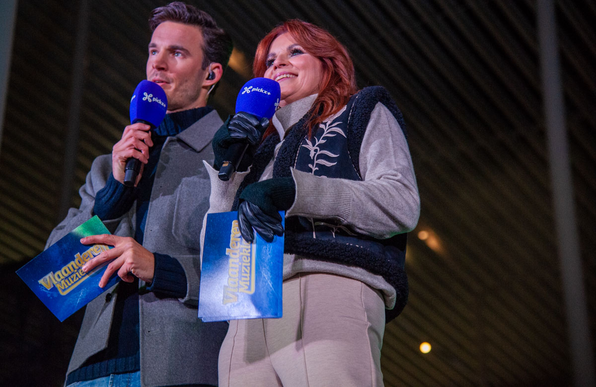 Opnames Vlaanderen Muziekland Winter @ Theaterplein Antwerpen, foto 6, foto's door Peter Minnebo - FrontView Magazine