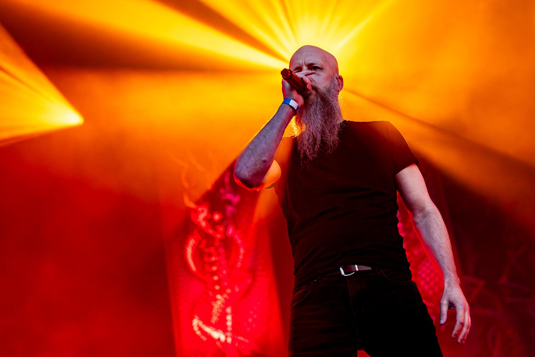 Meshuggah @ South Of Heaven, foto 2, foto's door Dorien Goetschalckx - FrontView Magazine