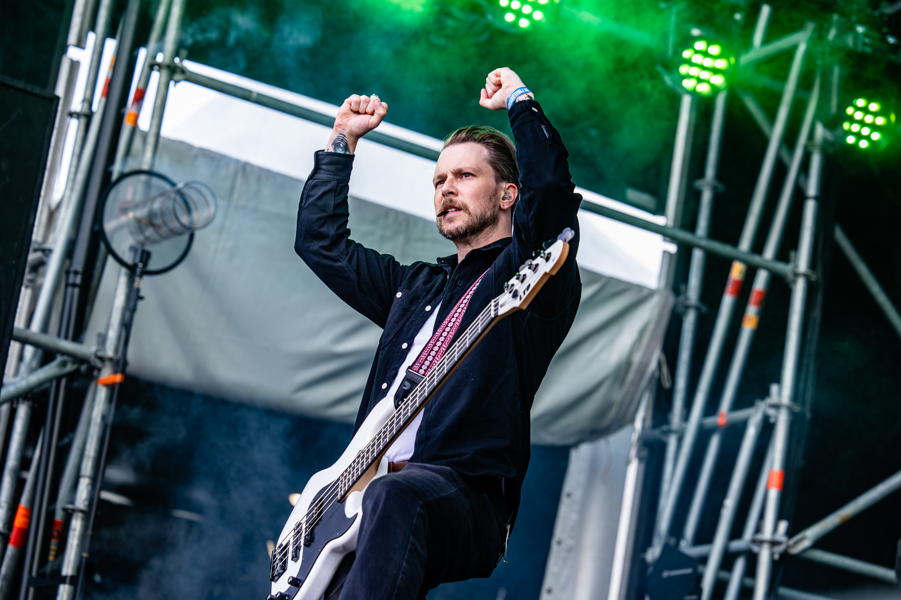 Sylosis @ South Of Heaven, foto 2, foto's door Dorien Goetschalckx - FrontView Magazine