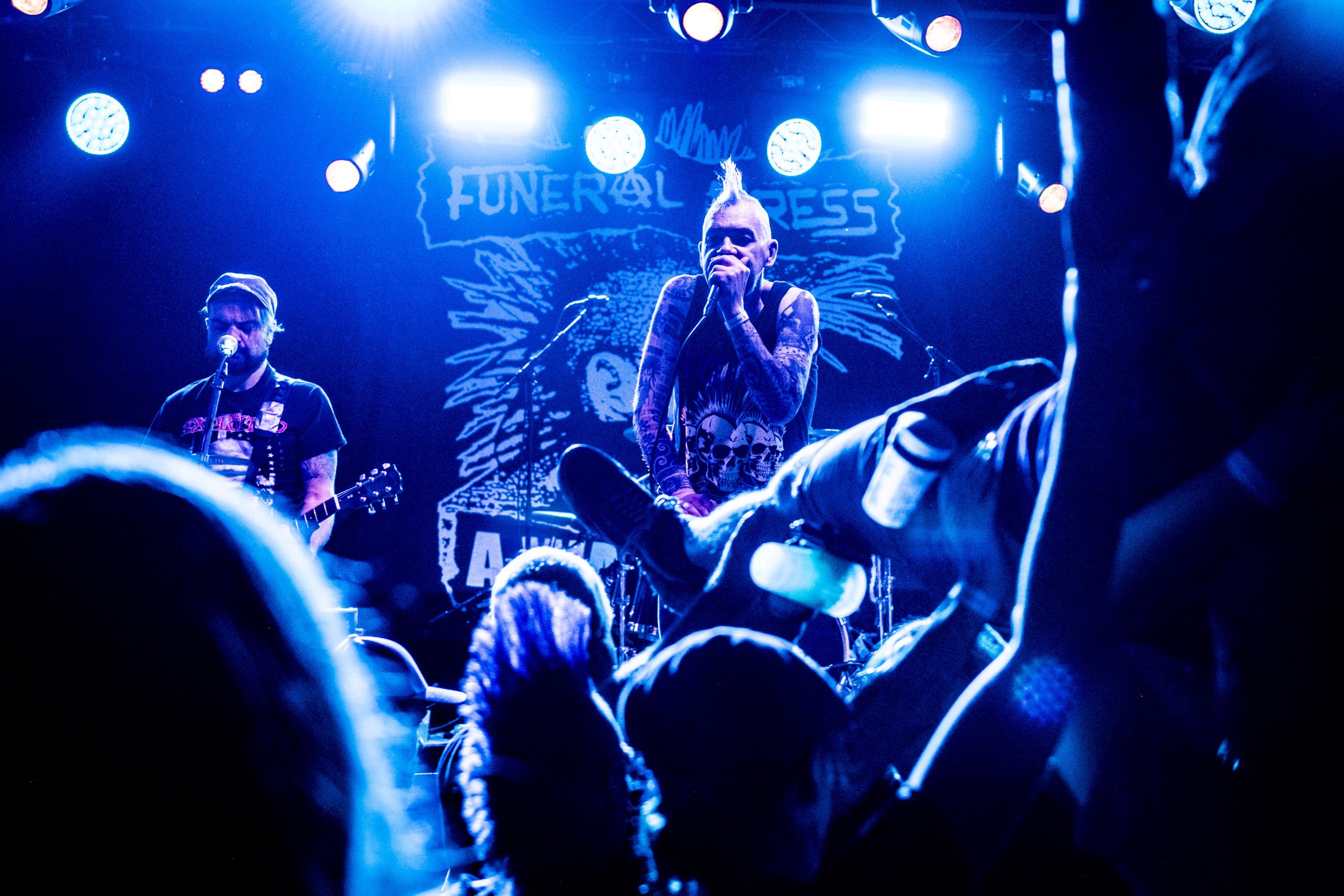 Funerel Dress - Punx in the pit @ De Schorre, picture 2, photographed by Sandra Van Watermeulen - FrontView Magazine
