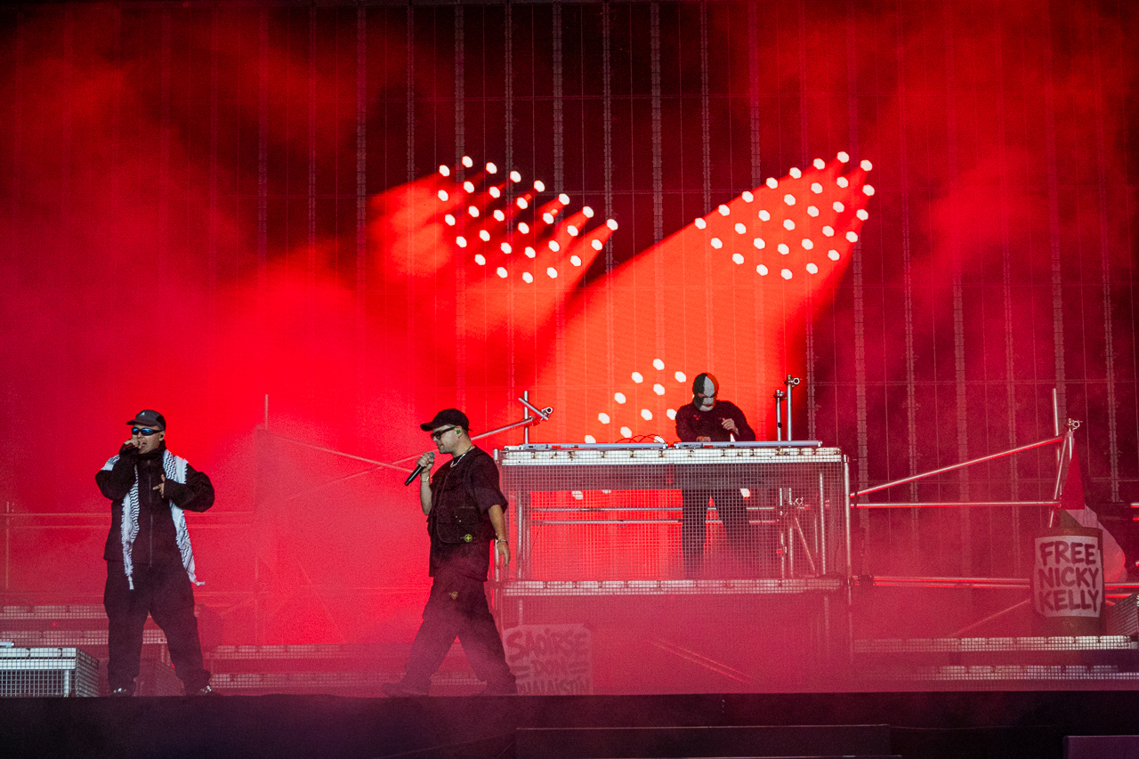 Kneecap @ Lowlands 2026, picture 1, photographed by Danielle Stoop - FrontView Magazine